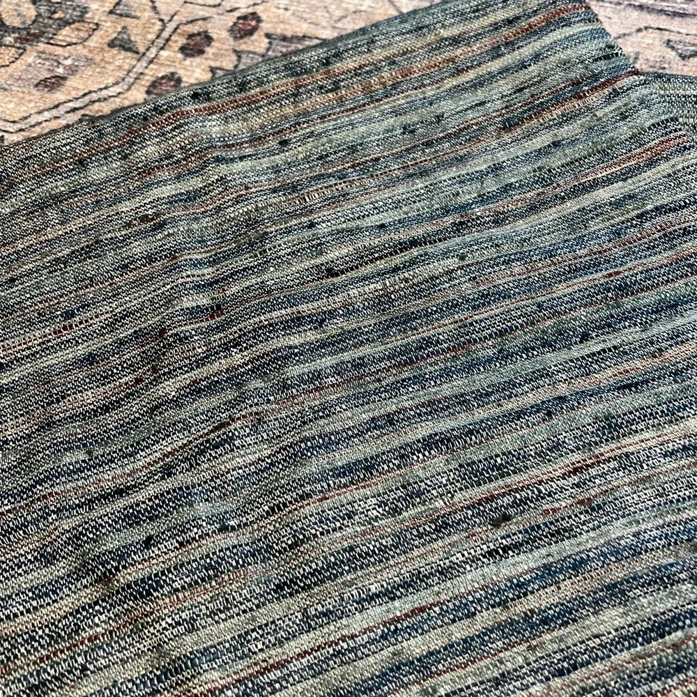 West Elm Striped Accent Pillow Cover - Blue and Gray